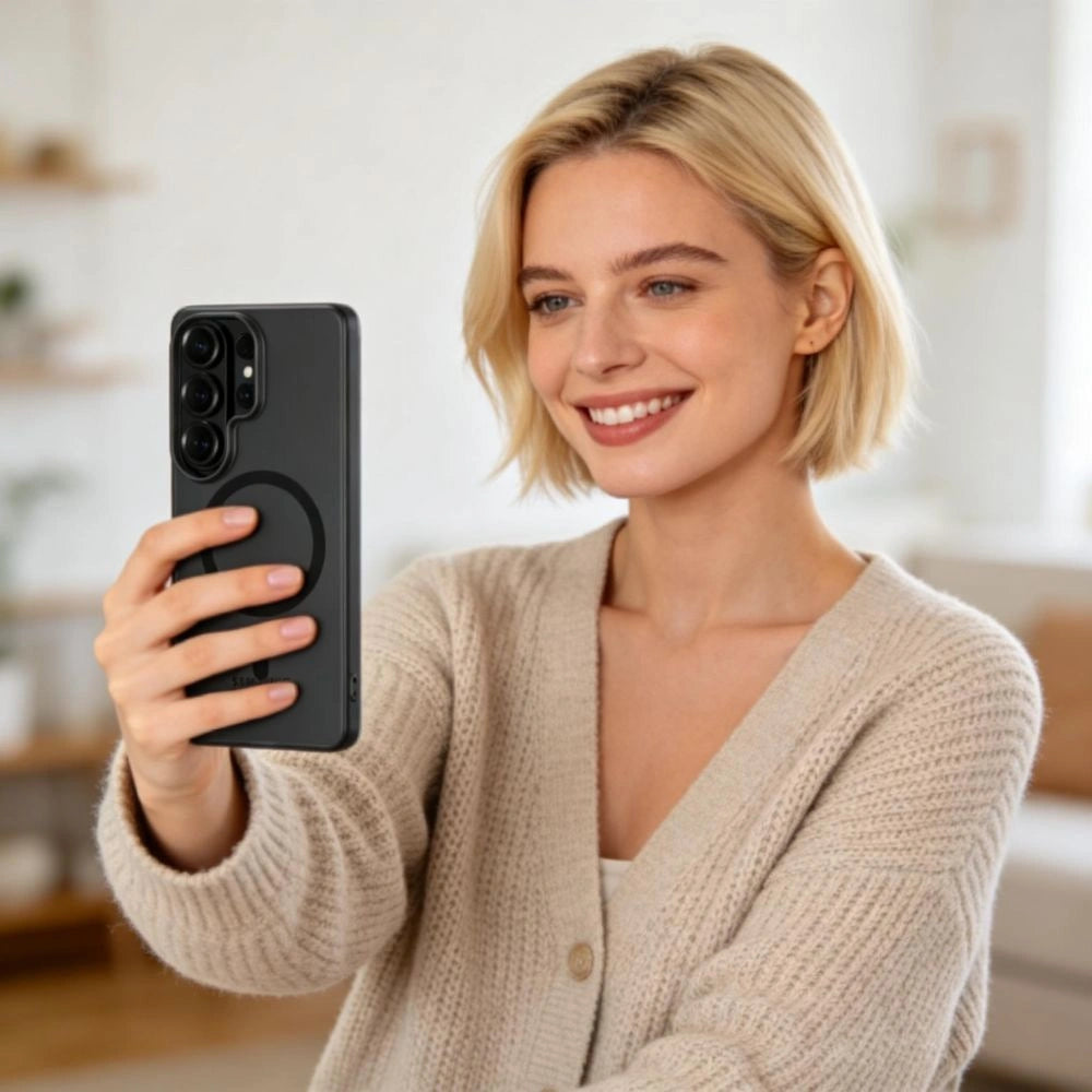 Etui Tech-Protect MagSlim na Samsung Galaxy S26 Ultra - czarno-matowe – zdjęcie 4
