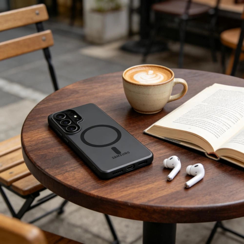 Etui Tech-Protect MagSlim na Samsung Galaxy S26 Ultra - czarno-matowe – zdjęcie 6