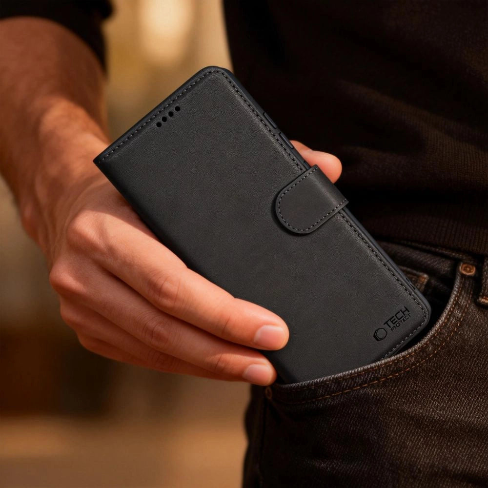 Etui Tech-Protect Wallet na Samsung Galaxy A57 5G - czarne – zdjęcie 6