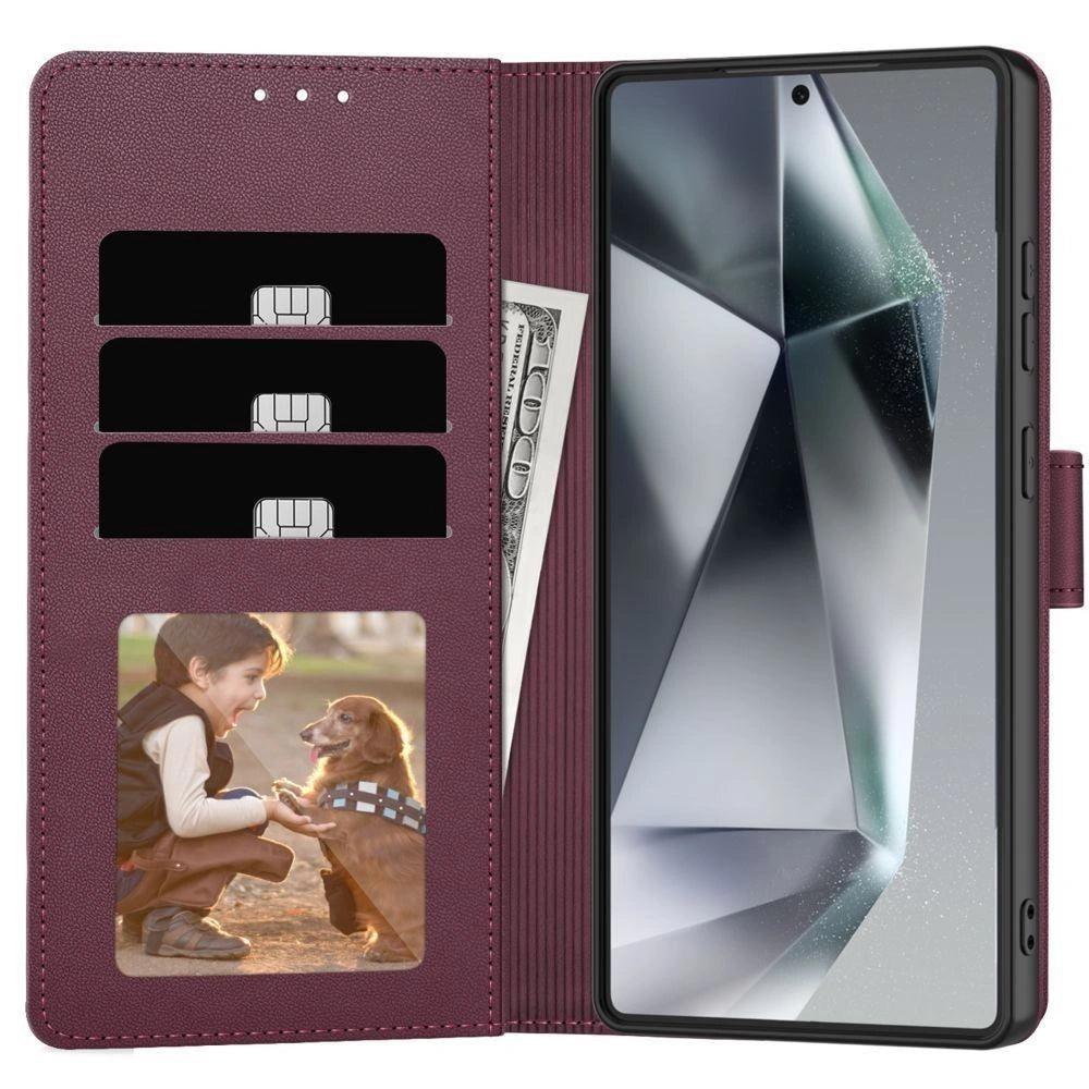 Etui Tech-Protect Wallet na Samsung Galaxy A57 5G - bordowe – zdjęcie 2