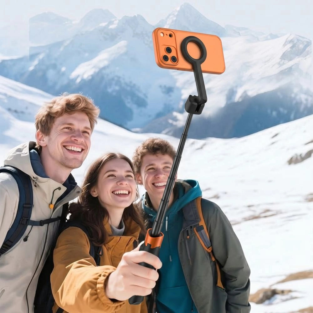 Selfie stick Tech-Protect L10S Bluetooth Tripod - czarno-pomarańczowy – zdjęcie 13