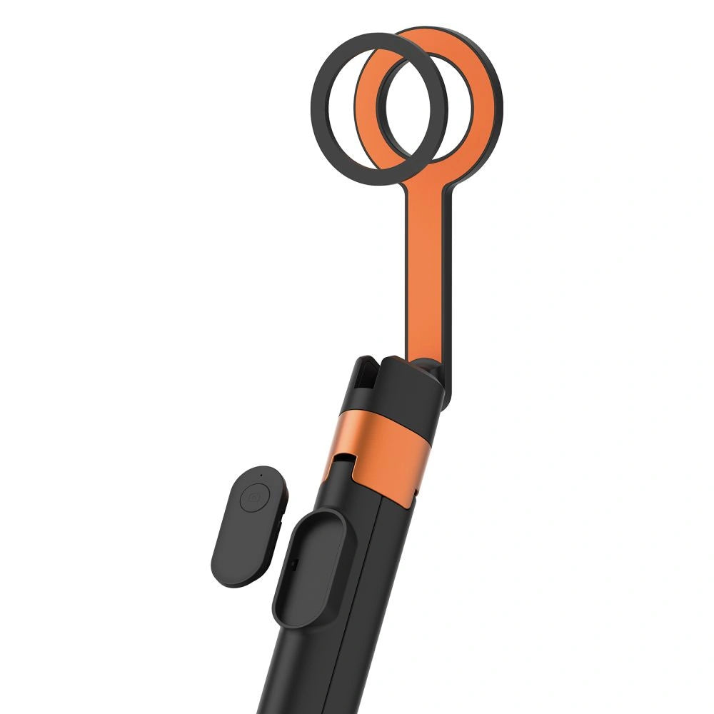 Selfie stick Tech-Protect L10S Bluetooth Tripod - czarno-pomarańczowy – zdjęcie 8
