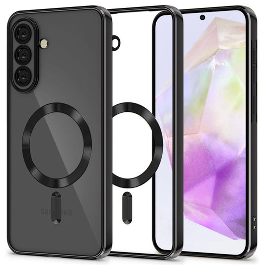 Etui Tech-Protect MagFlex na Samsung Galaxy A37 5G - przezroczysto-czarne