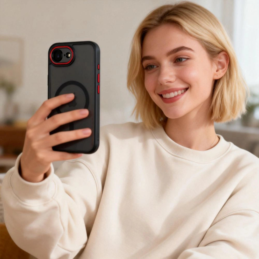 Etui Tech-Protect MagCam na iPhone 16e / 17e - półprzezroczyte – zdjęcie 8