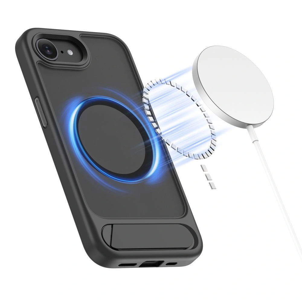 Etui Tech-Protect MagRack MagSafe na iPhone 16e / 17e - czarne – zdjęcie 3