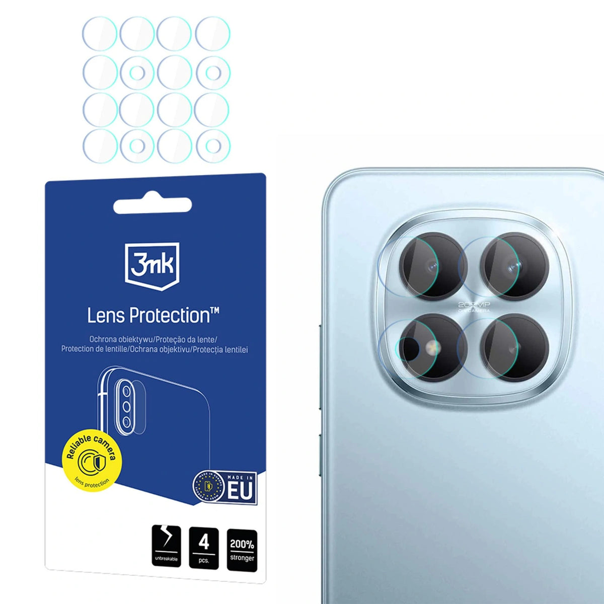 Szkło hybrydowe do obiektywu aparatu 3mk na Xiaomi Redmi Note 15 Pro+ 5G