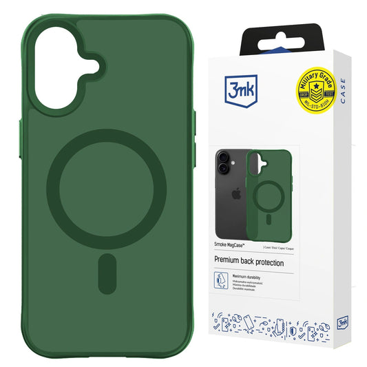 Etui 3mk Smoke MagCase na iPhone 17 - zielone-półprzezroczyste