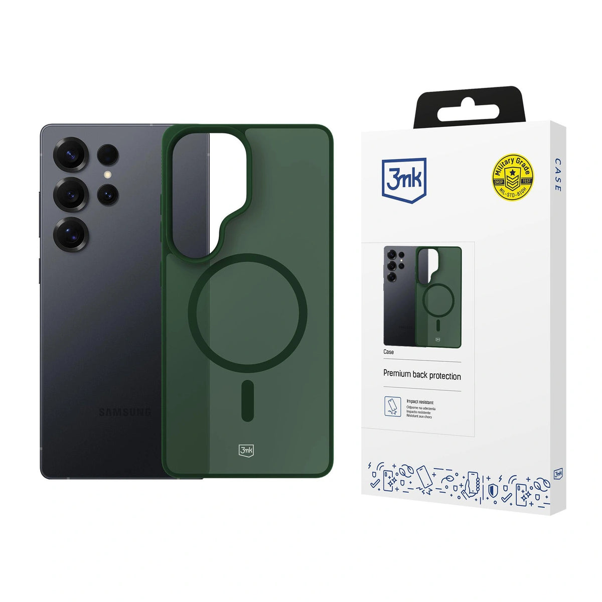 Etui 3mk Smoke na Samsung Galaxy S25 Ultra - zielone-półprzezroczyste