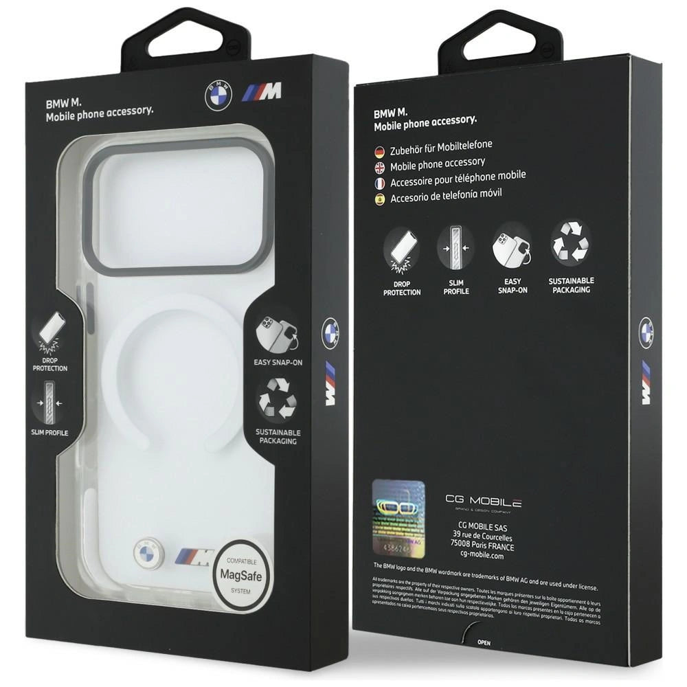 Etui BMW M IML Shockproof Metal Logos na iPhone 17 Pro - przezroczyste – zdjęcie 8