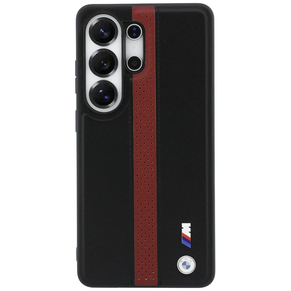 Etui BMW Perforated Stripe Logo do Samsung Galaxy S26 Ultra - czerwone – zdjęcie 3