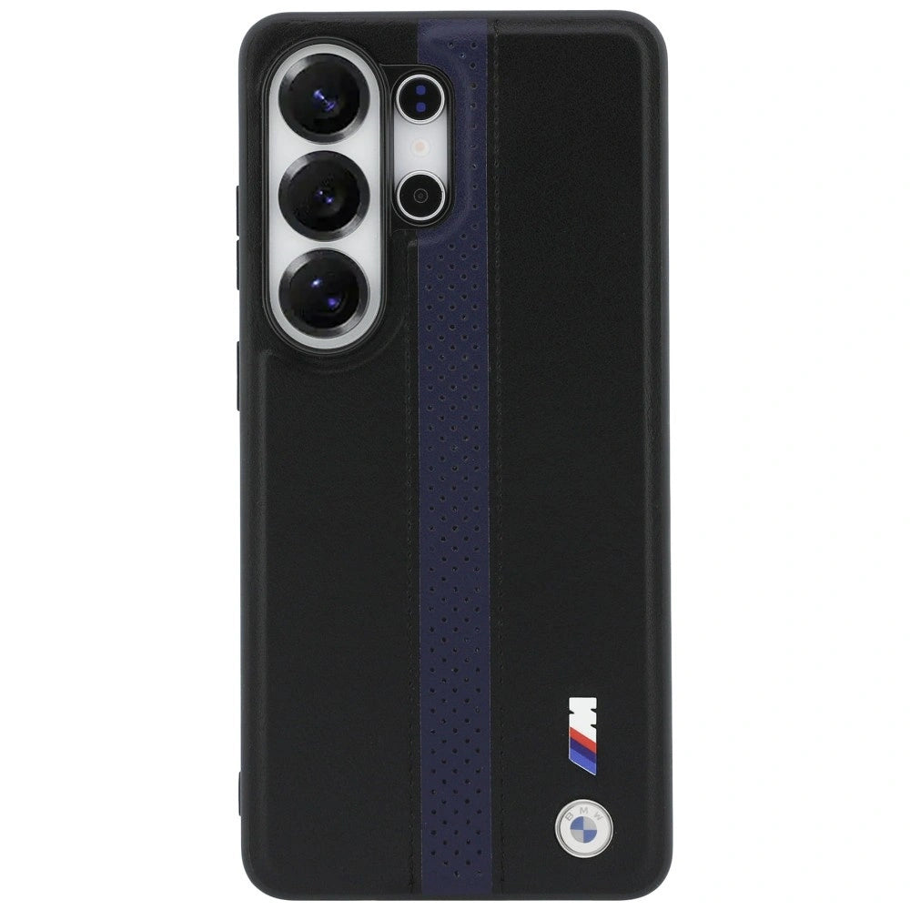 Etui BMW Perforated Stripe Logo do Samsung Galaxy S26 Ultra - niebieskie – zdjęcie 3