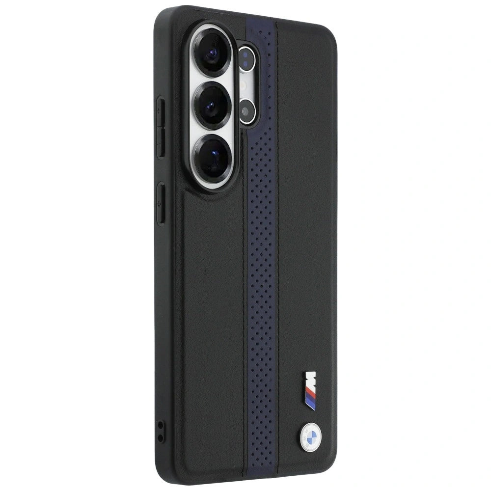 Etui BMW Perforated Stripe Logo do Samsung Galaxy S26 Ultra - niebieskie – zdjęcie 4