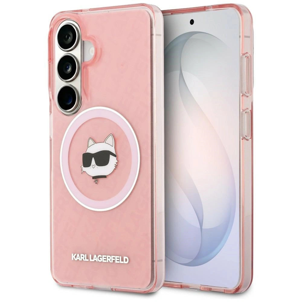 Etui Karl Lagerfeld IML Repeated Choupette na Samsung Galaxy S26 - różowe