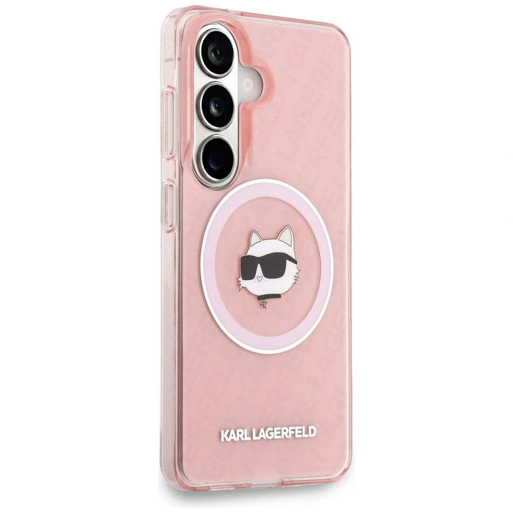 Etui Karl Lagerfeld IML Repeated Choupette na Samsung Galaxy S26 - różowe – zdjęcie 4