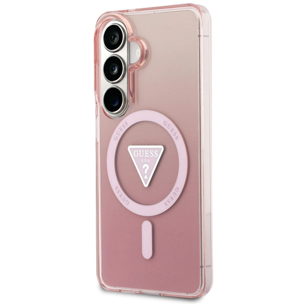 Etui Guess IML Gradient Triangle MagSafe na Samsung Galaxy S26 - różowe – zdjęcie 2