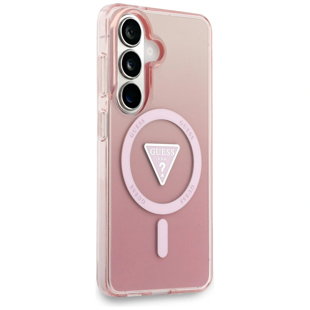 Etui Guess IML Gradient Triangle MagSafe na Samsung Galaxy S26 - różowe – zdjęcie 4