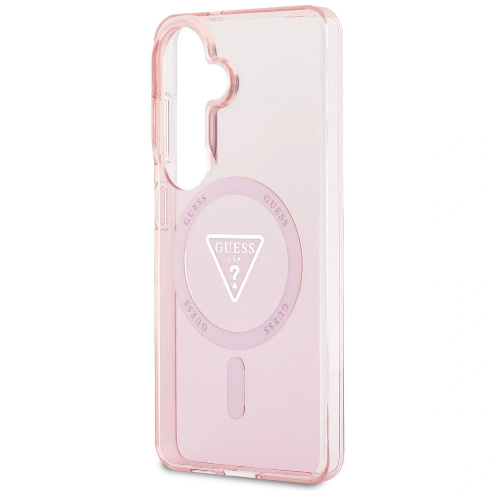 Etui Guess IML Gradient Triangle MagSafe na Samsung Galaxy S26 - różowe – zdjęcie 6