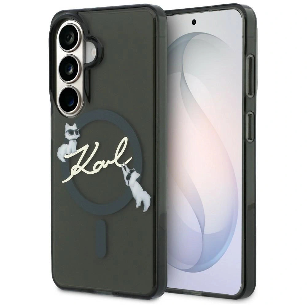 Etui Karl Lagerfeld IML KC Script na Samsung Galaxy S26 Plus - czarne
