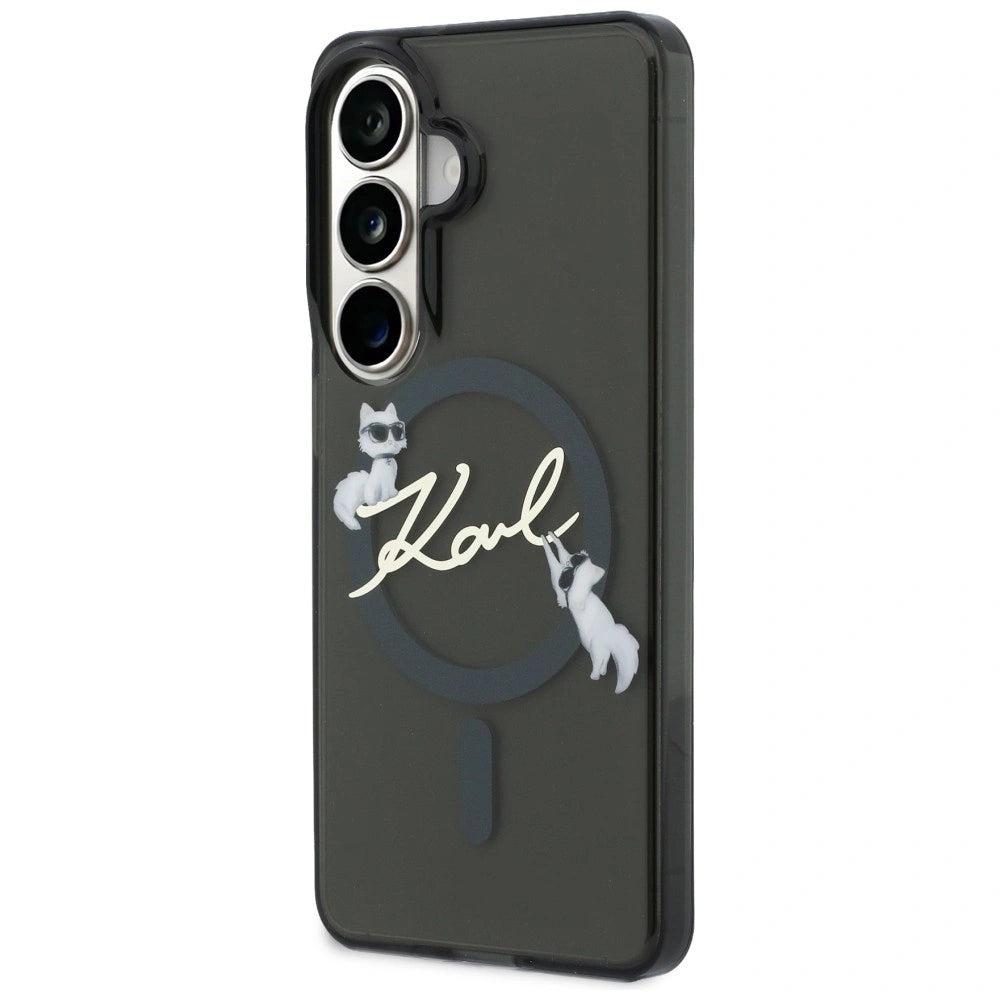 Etui Karl Lagerfeld IML KC Script na Samsung Galaxy S26 Plus - czarne – zdjęcie 2