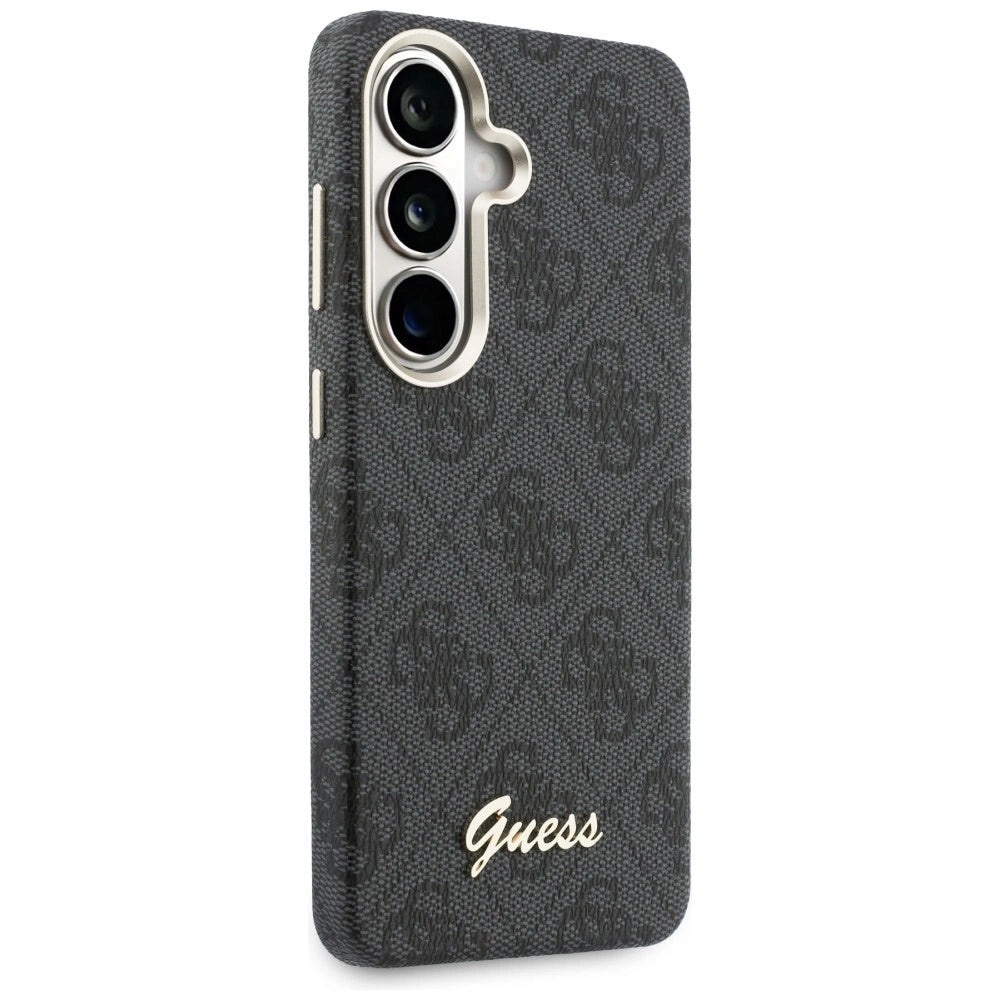 Etui Guess 4G Script MagSafe na Samsung Galaxy S26 - czarny – zdjęcie 4