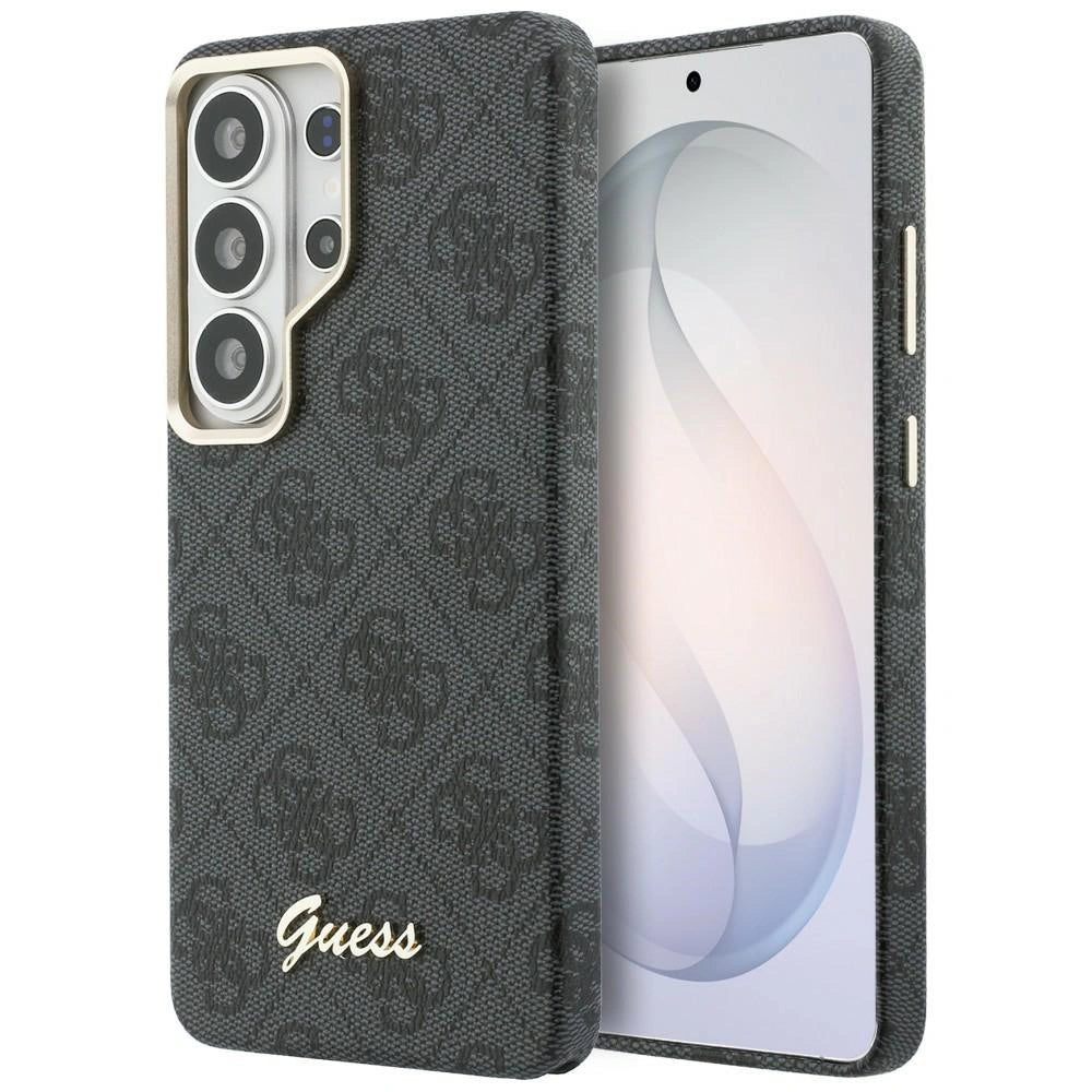 Etui Guess 4G Script MagSafe na Samsung Galaxy S26 Ultra - czarne