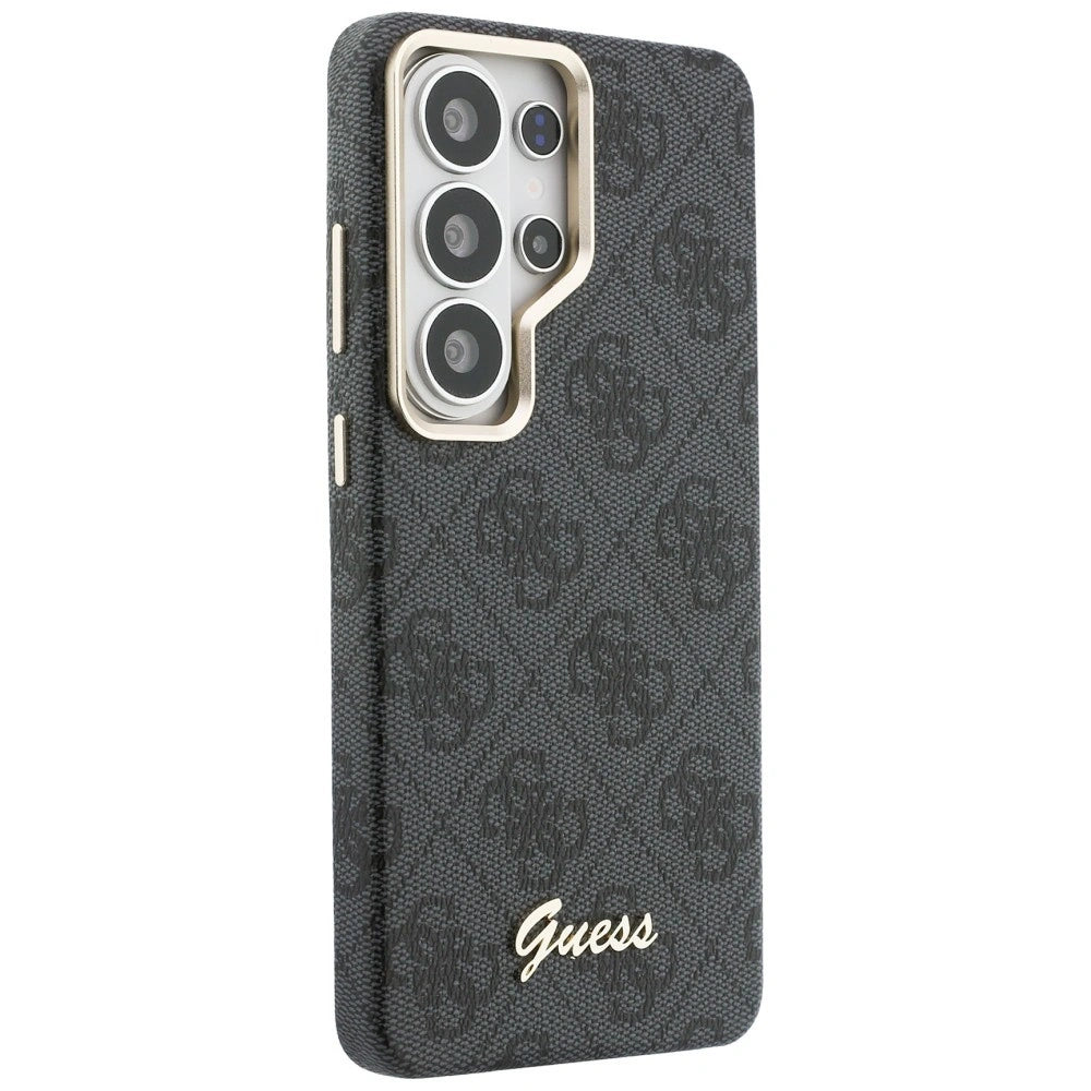 Etui Guess 4G Script MagSafe na Samsung Galaxy S26 Ultra - czarne – zdjęcie 4