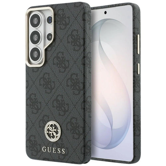 Etui Guess 4G Rhinestone Round Logo na Samsung Galaxy S26 Ultra - czarne