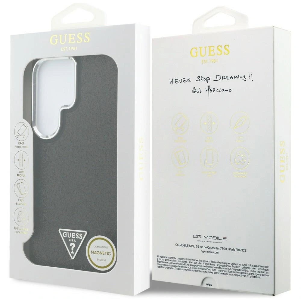 Etui Guess Fixed Glitter Triangle na Samsung Galaxy S26 Ultra - czarne – zdjęcie 8