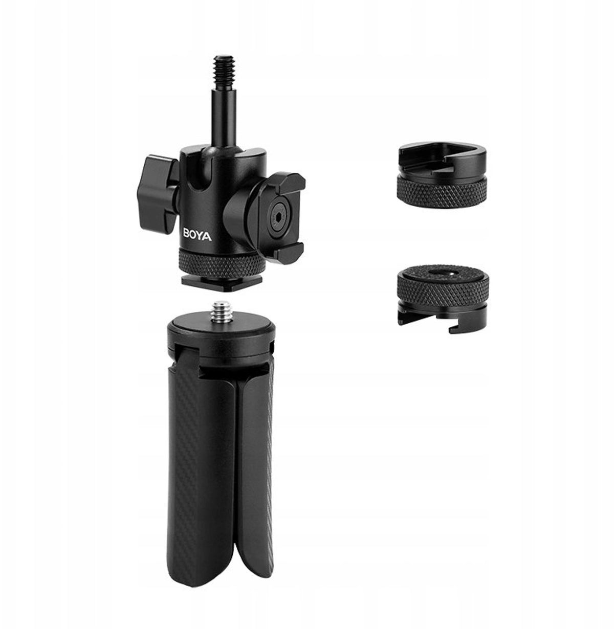 Statyw tripod BOYA Desktop Stand 01 1/4" do mikrofonu i kamery - czarny – zdjęcie 4