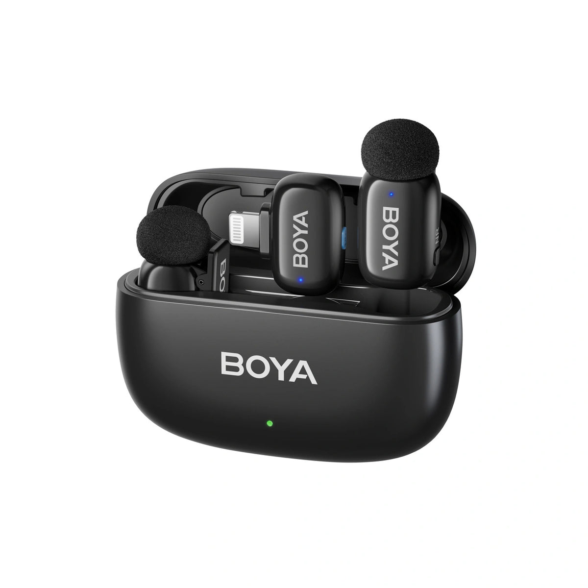 Mikrofony BOYA mini 2-01 bezprzewodowe 2.4GHz USB-C - czarne – zdjęcie 2