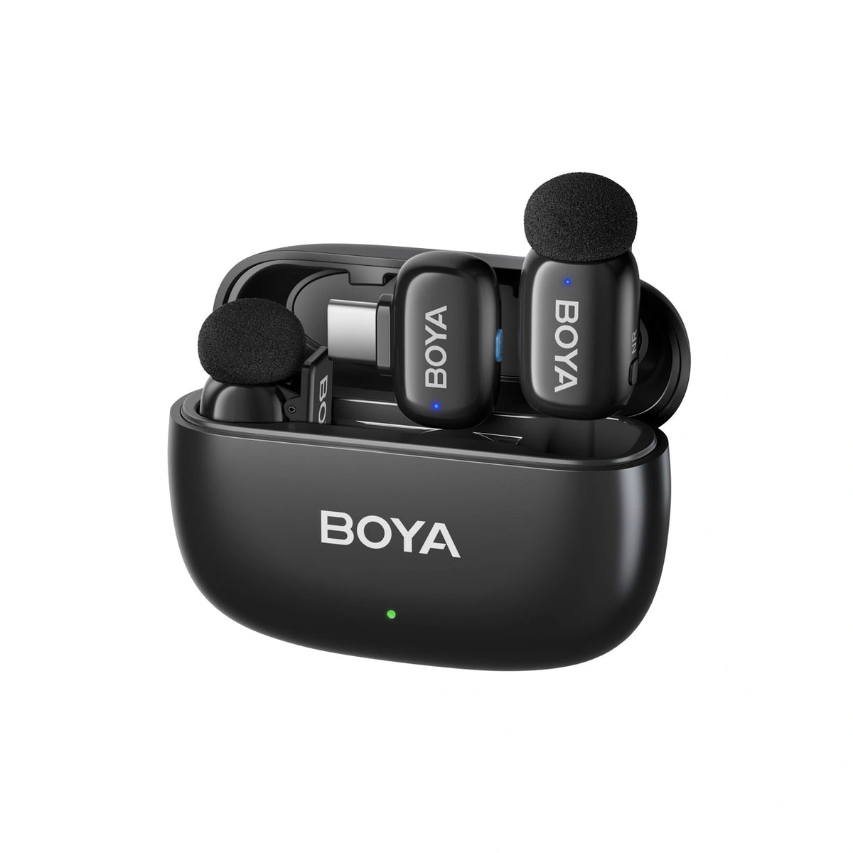Mikrofony BOYA mini 2-01 bezprzewodowe 2.4GHz USB-C - czarne – zdjęcie 8