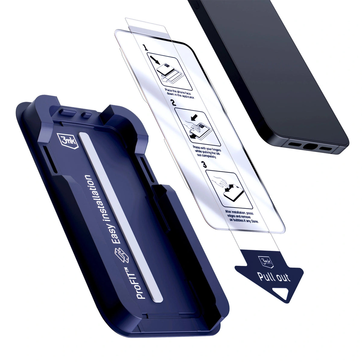 Szkło hartowane 3mk HardGlass Max na iPhone 14 Pro – zdjęcie 8