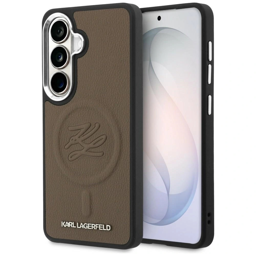 Etui Karl Lagerfeld Embossed Ring Initials na Samsung Galaxy S26 - brązowe
