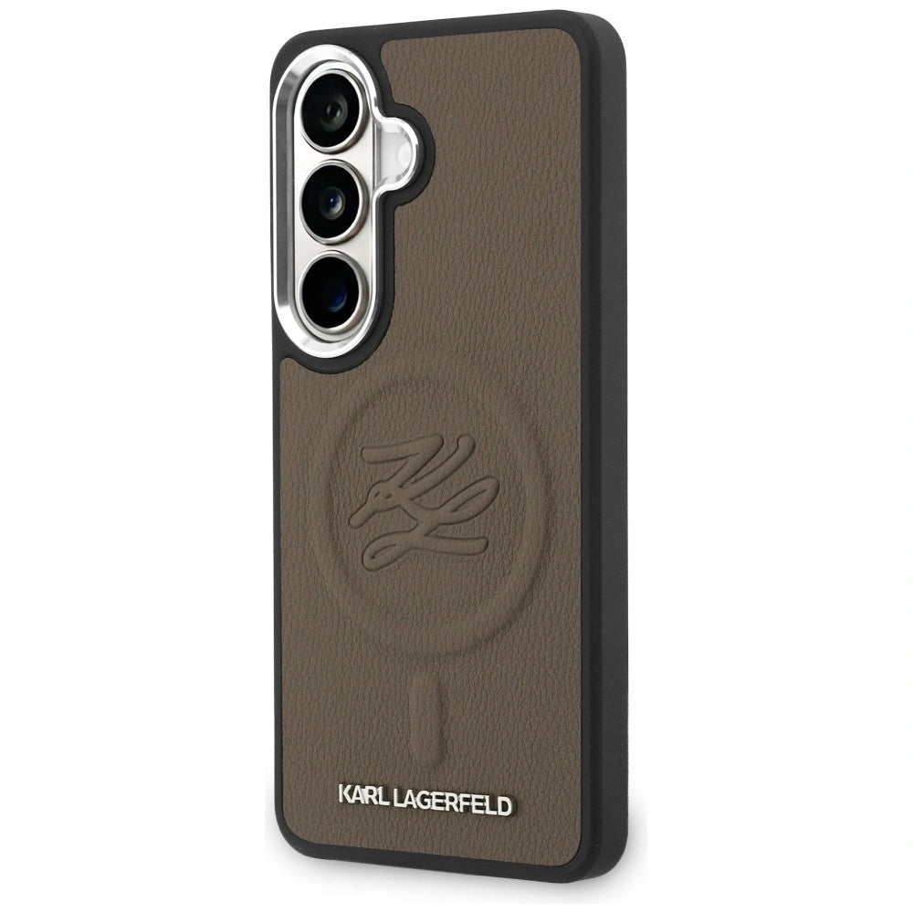 Etui Karl Lagerfeld Embossed Ring Initials na Samsung Galaxy S26 - brązowe – zdjęcie 2