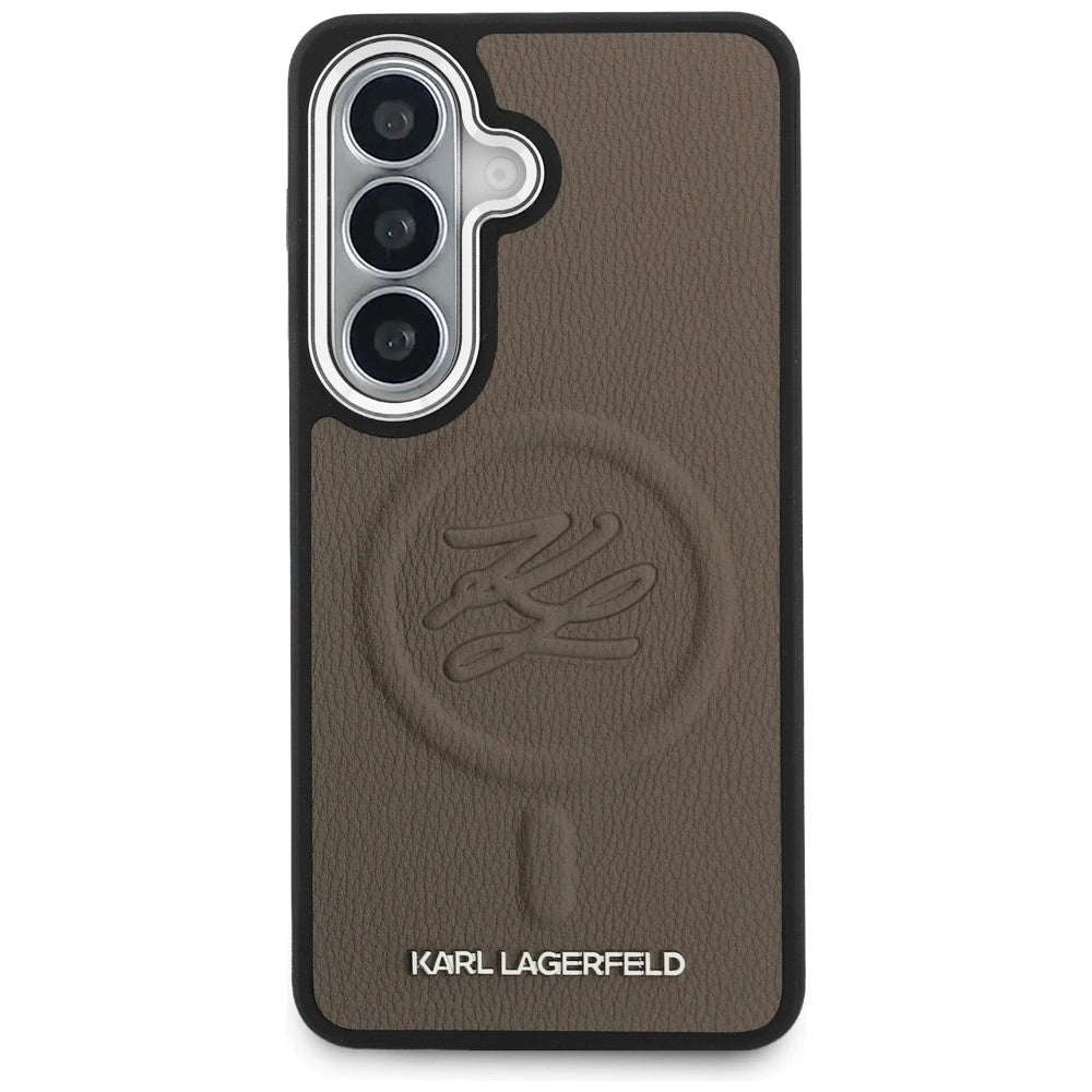 Etui Karl Lagerfeld Embossed Ring Initials na Samsung Galaxy S26 - brązowe – zdjęcie 3