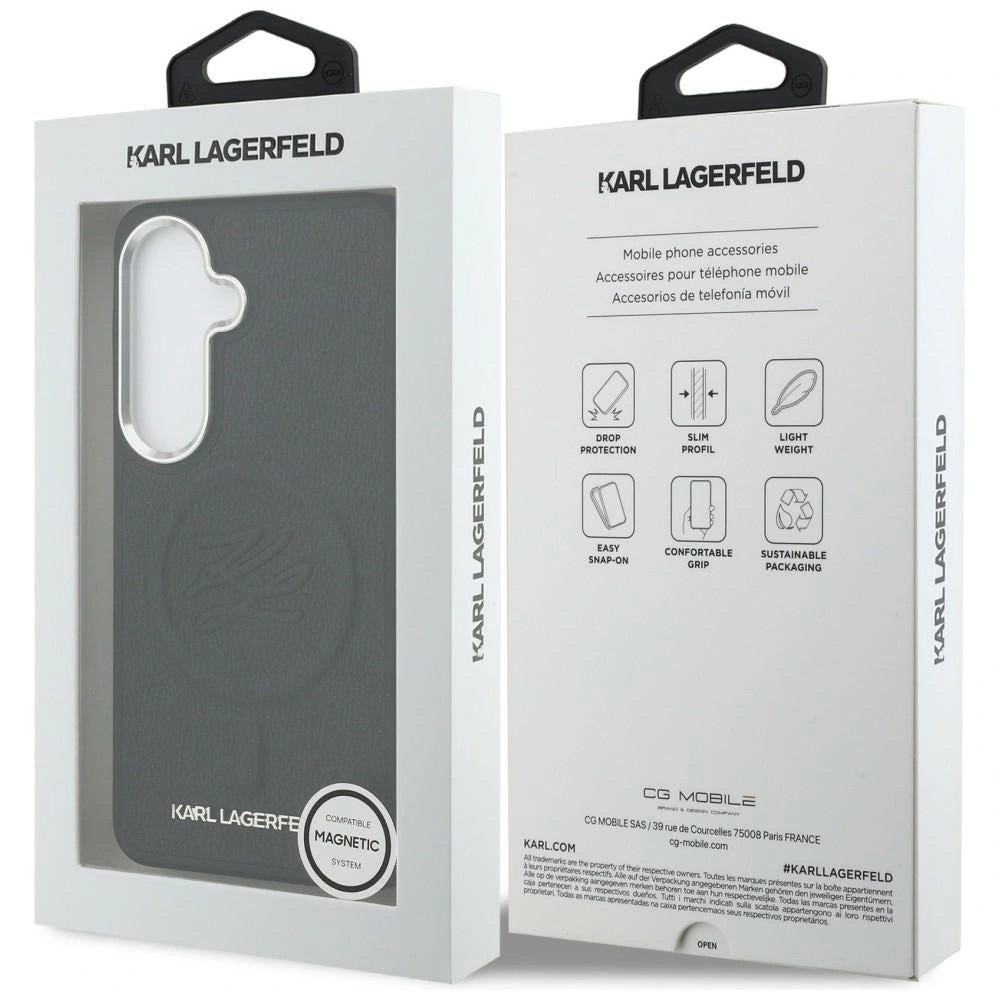 Etui Karl Lagerfeld Embossed Ring Initials na Samsung Galaxy S26 - czarne – zdjęcie 8