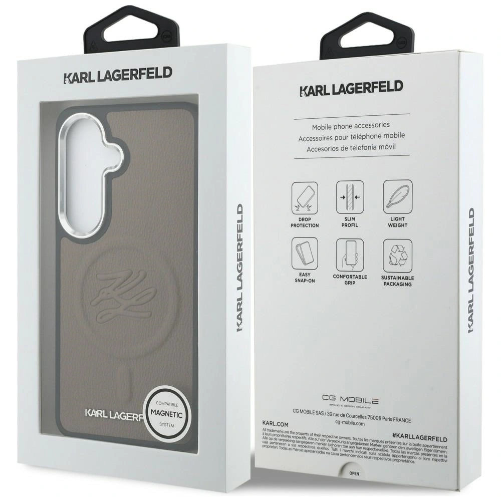 Etui Karl Lagerfeld Embossed Ring na Samsung Galaxy S26+ - brązowe – zdjęcie 8