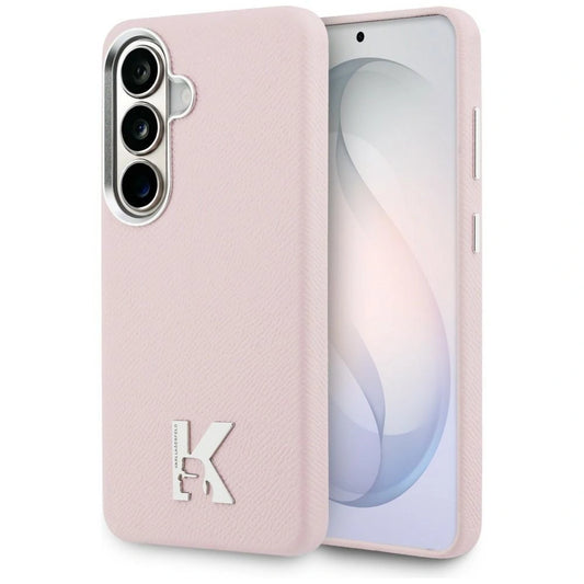 Etui Karl Lagerfeld K Metal Logo MagSafe na Samsung Galaxy S26 - różowe
