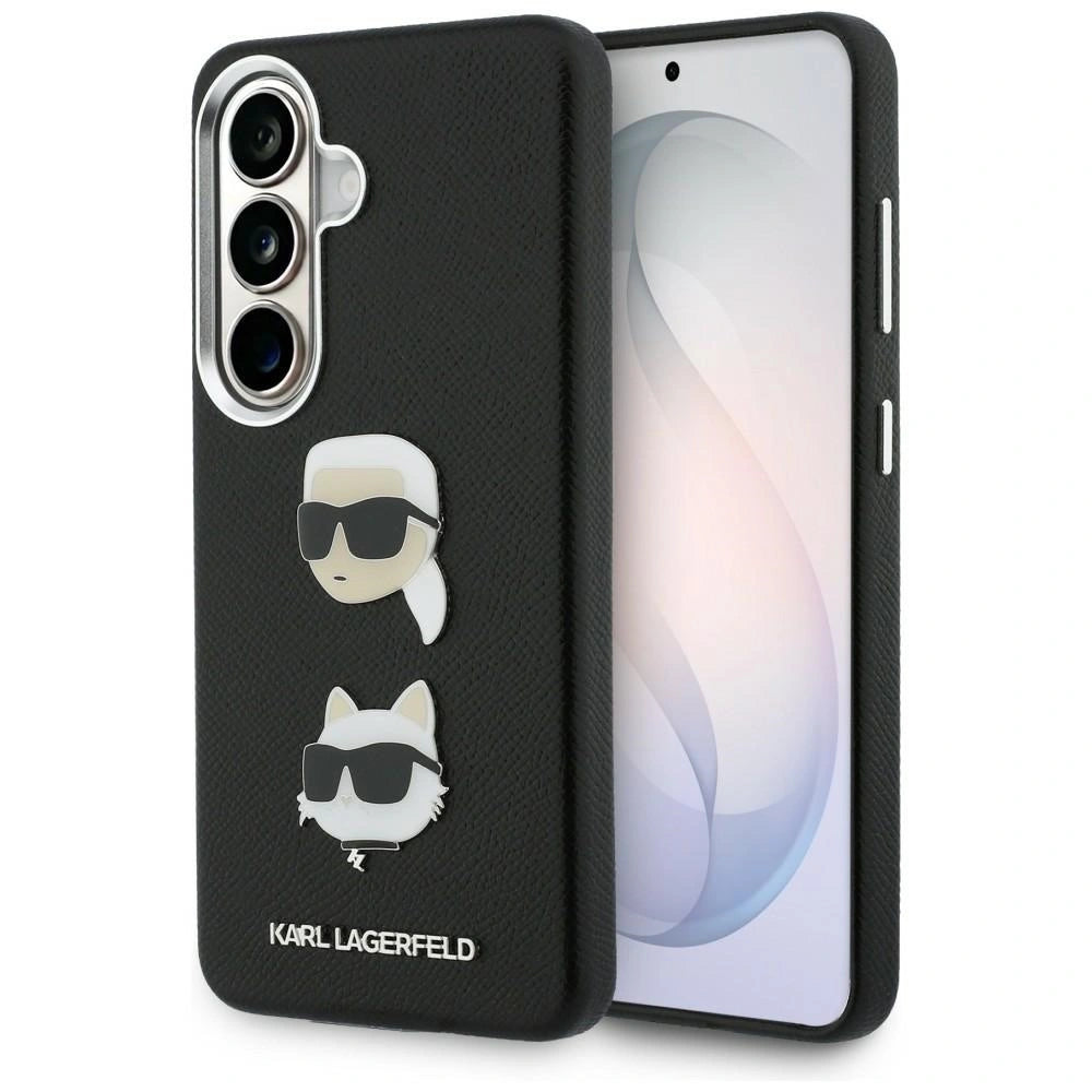 Etui Karl Lagerfeld Saffiano Double Heads na Samsung Galaxy S26 - czarne