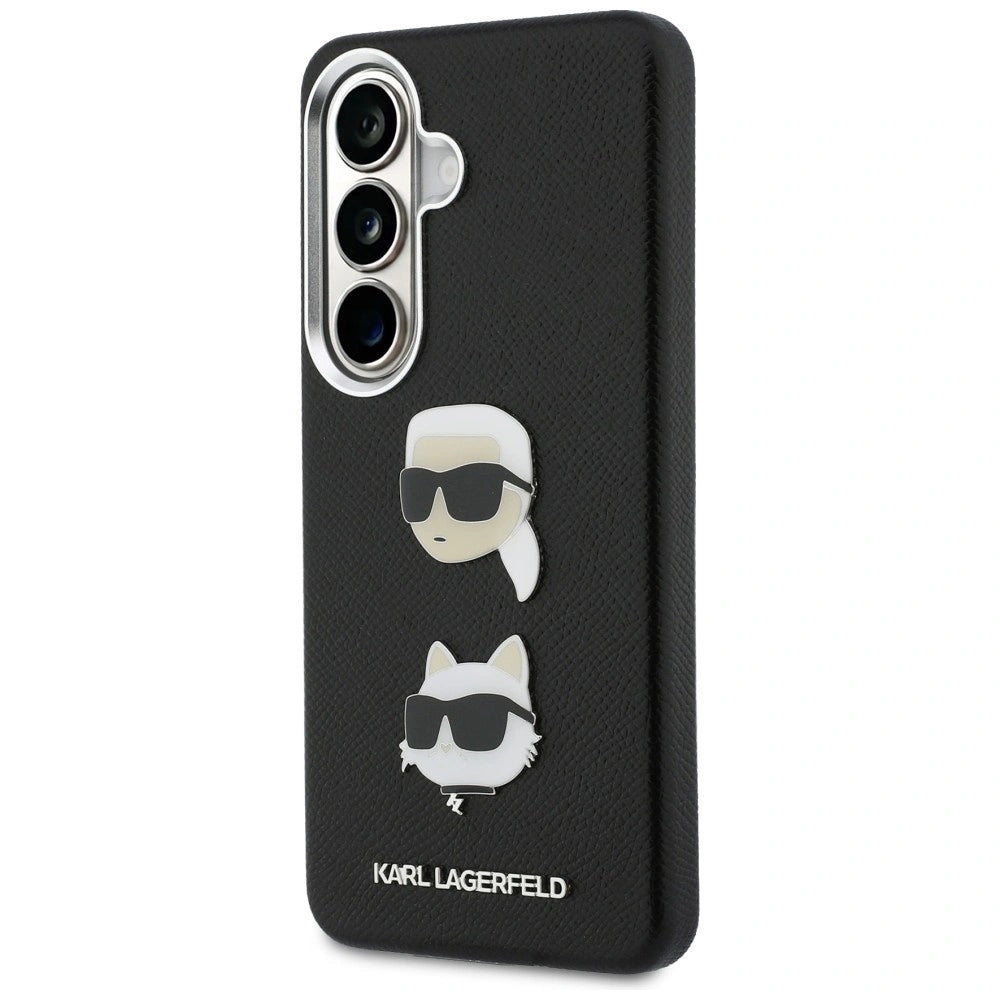 Etui Karl Lagerfeld Saffiano Double Heads na Samsung Galaxy S26 - czarne – zdjęcie 2