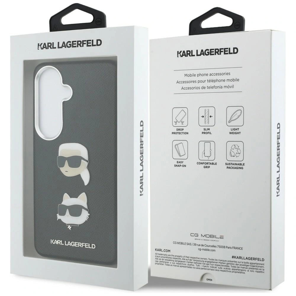 Etui Karl Lagerfeld Saffiano Double Heads na Samsung Galaxy S26 - czarne – zdjęcie 8