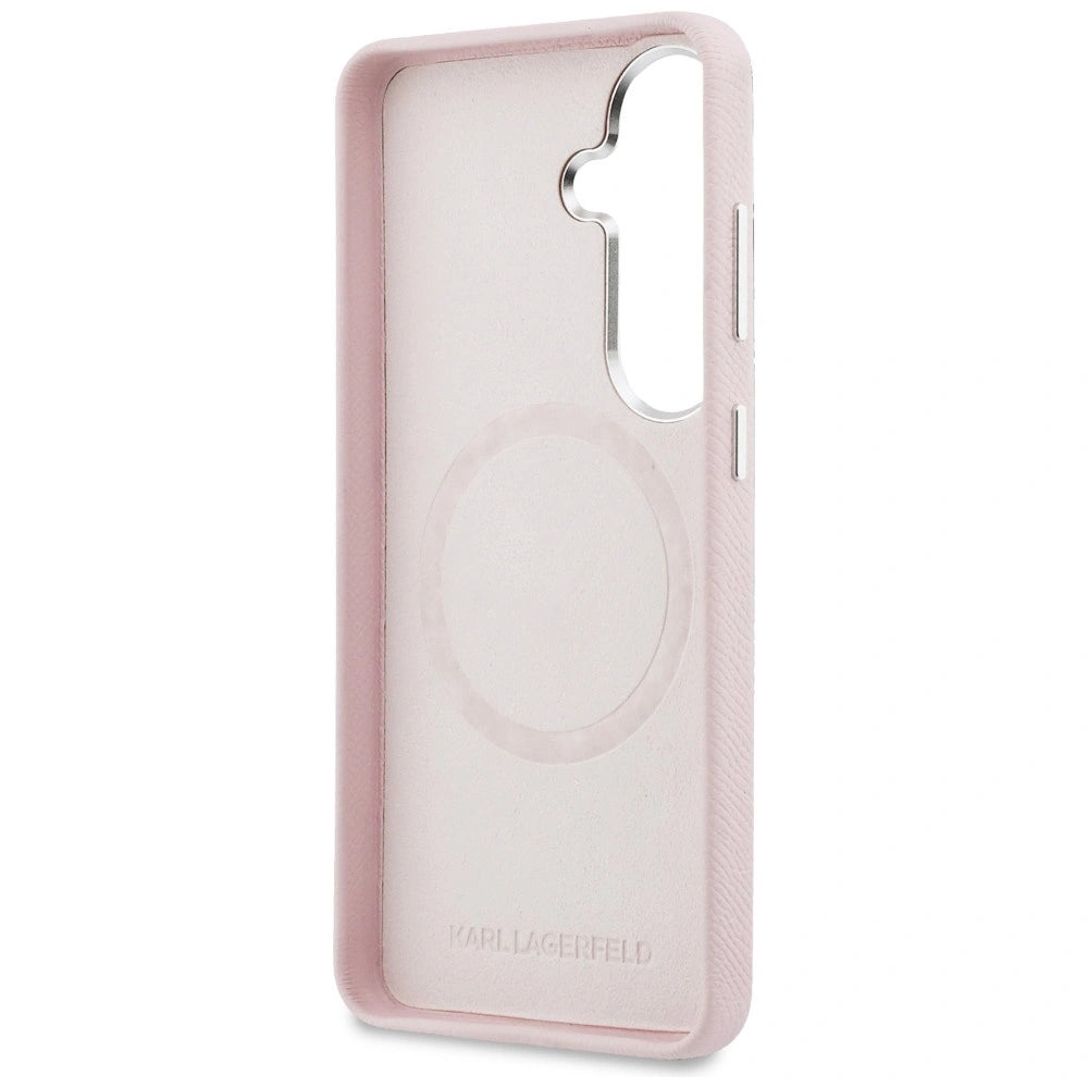 Etui Karl Lagerfeld Saffiano KC Metal Logo na Samsung Galaxy S26+ - różowe – zdjęcie 7