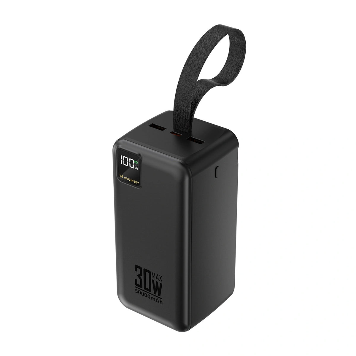Powerbank Wozinsky W8-B 50000mAh 30W 2xUSB-A i 2xUSB-C i USB - czarny