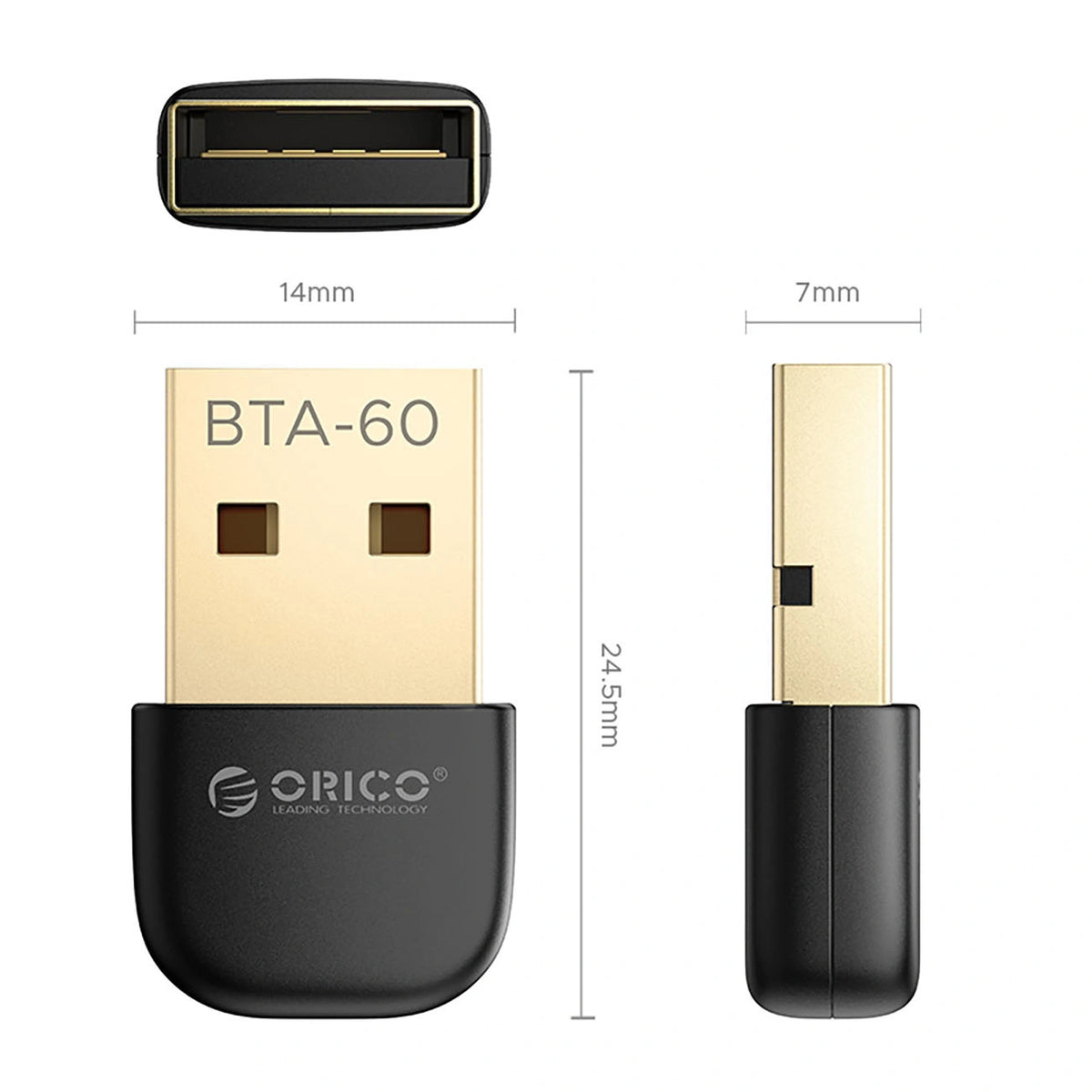 Adapter Orico BTA-60 Bluetooth 6.0 - czarny – zdjęcie 2