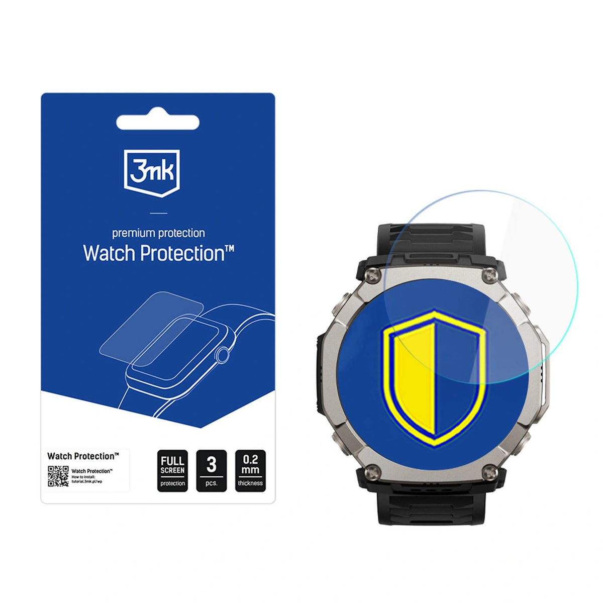 Szkło hybrydowe 3mk Watch Protection FlexibleGlass na Amazfit T-Rex Ultra 2