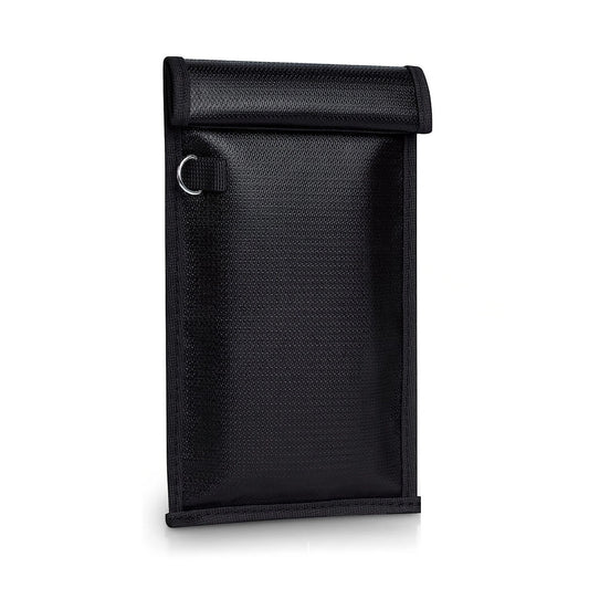 Ognioodporne etui RFID na telefon z blokadą sygnału 27x12.3 cm - czarne