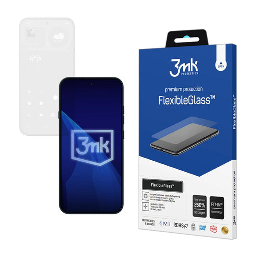 Szkło hybrydowe 3mk FlexibleGlass na Nothing Phone (4a) Pro