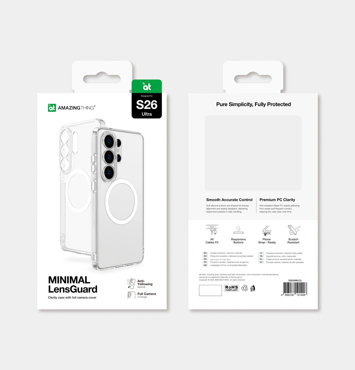 Etui AMAZINGTHING Minimal Mag na Samsung Galaxy S26 Ultra - przezroczyste – zdjęcie 10