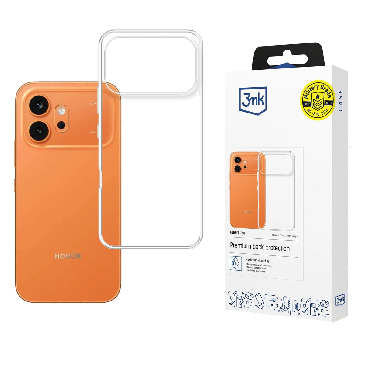 Etui 3mk Clear Case na Honor 600 5G - przezroczyste