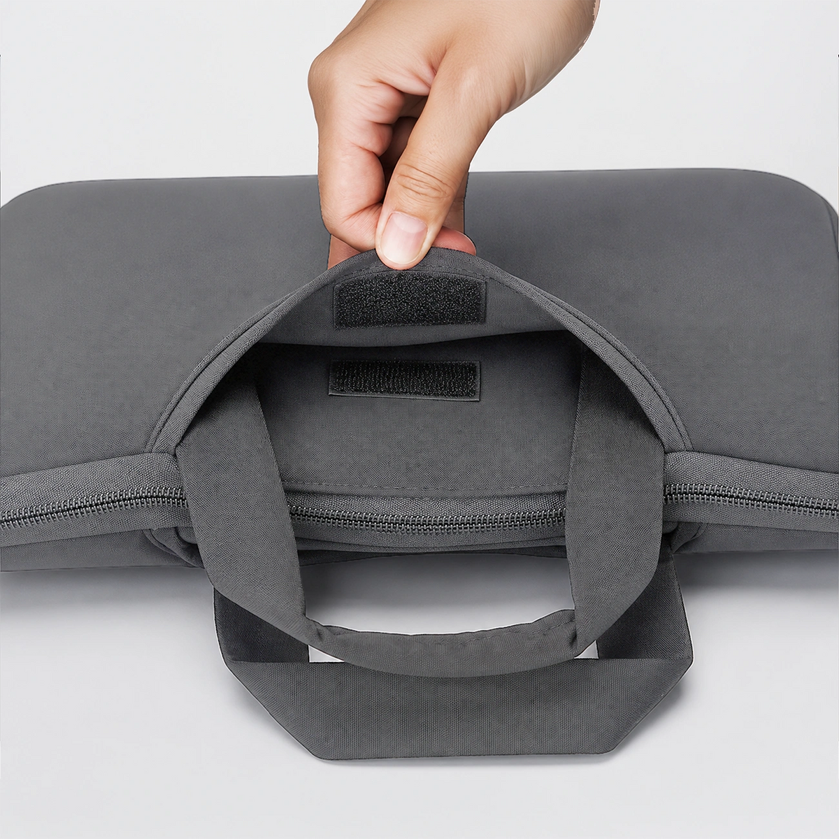 Torba na laptop Wozinsky WNT-13G 13-14" z chowaną rączką neoprenowa - szara – zdjęcie 3